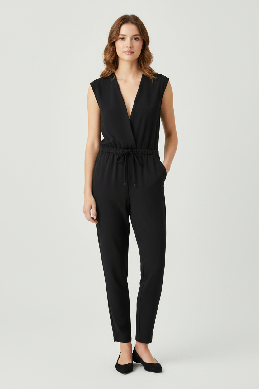Ολόσωμη Φόρμα Μαύρη Minimalist - Look