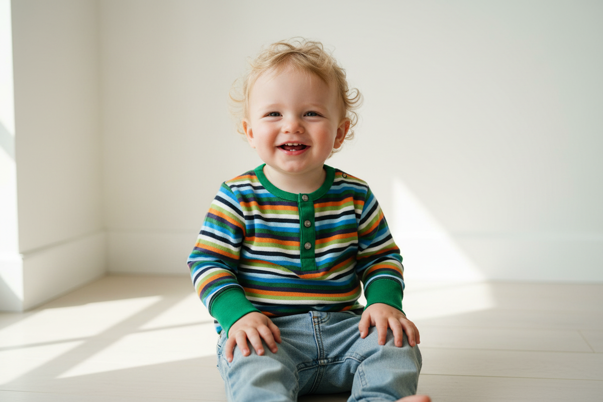 Baby boy wearing ME TOO t-shirt