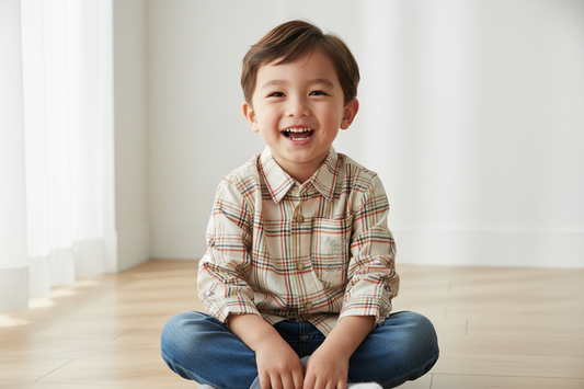 Boy 2 years old wearing shirt
