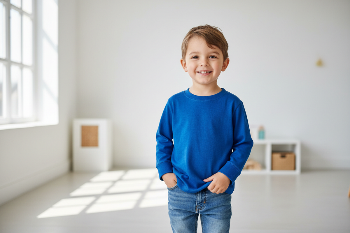 Boy 3 years old wearing t-shirt