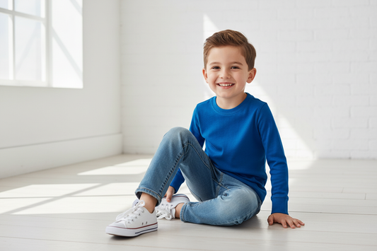 Boy 3 years old wearing t-shirt