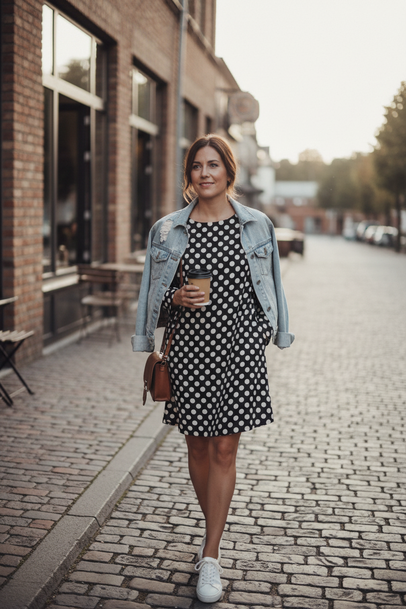 Casual look με φόρεμα EU44