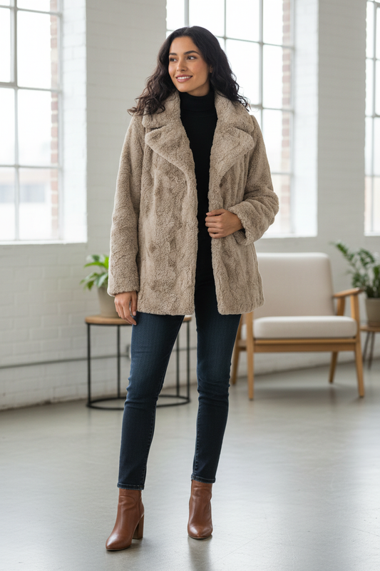 Μοντέλο με γούνα νούμερο L-XL