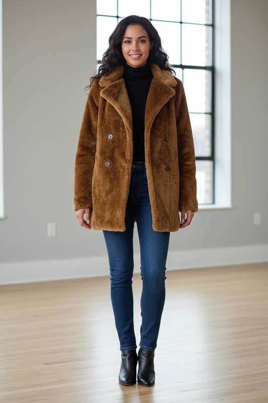 Μοντέλο με γούνα νούμερο S