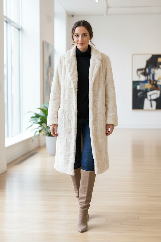 Μοντέλο με γούνα νούμερο S