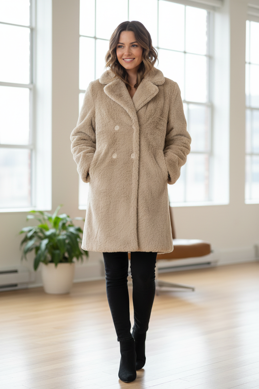 Μοντέλο με γούνα νούμερο S