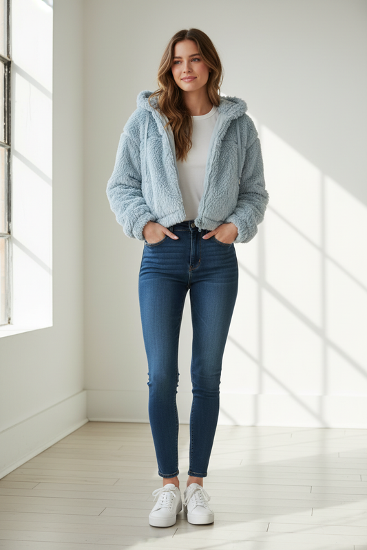 Μοντέλο με γούνα νούμερο S