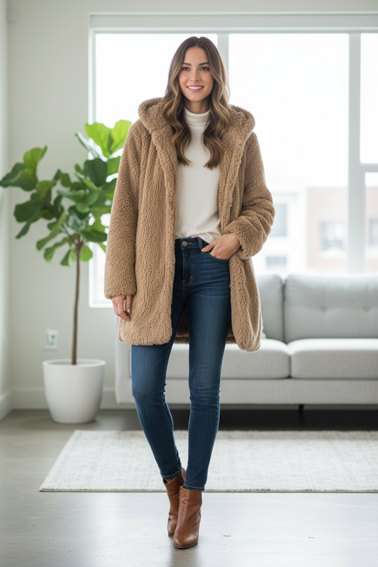 Μοντέλο με γούνα νούμερο S