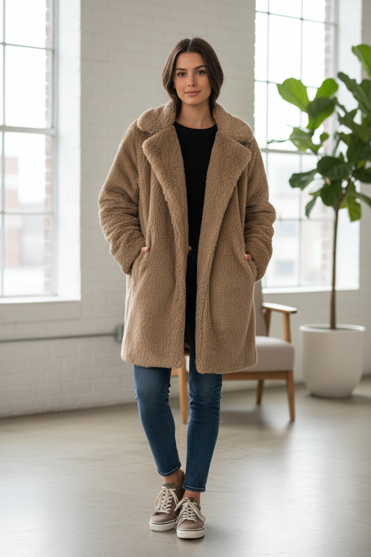 Μοντέλο με γούνα νούμερο XL